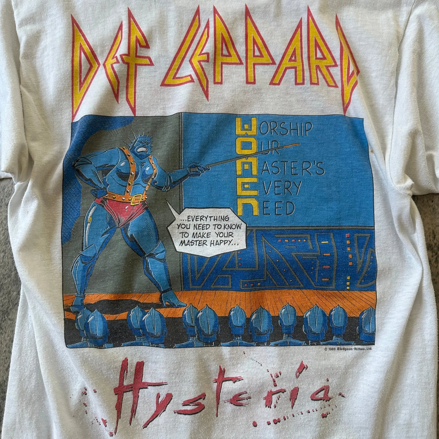1987 Def Leppard “Comic” Hysteria Tour Tee - 269archive