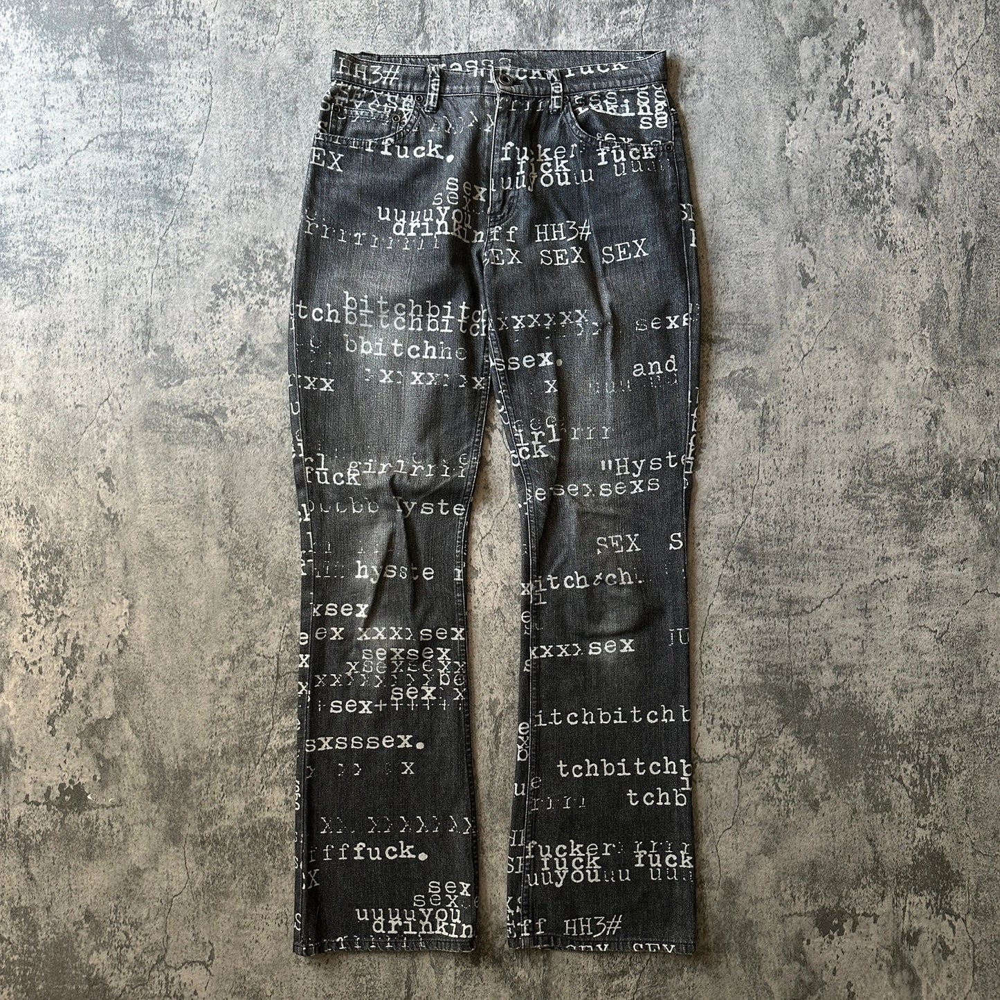 1990s Hysteric Glamour “Typewriter” Denim - 269archive