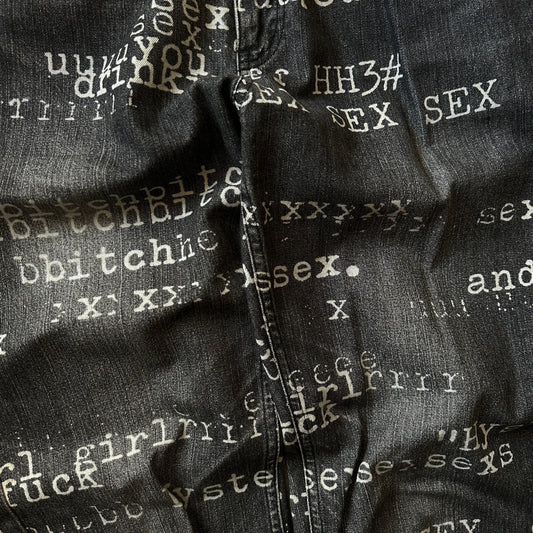1990s Hysteric Glamour “Typewriter” Denim - 269archive