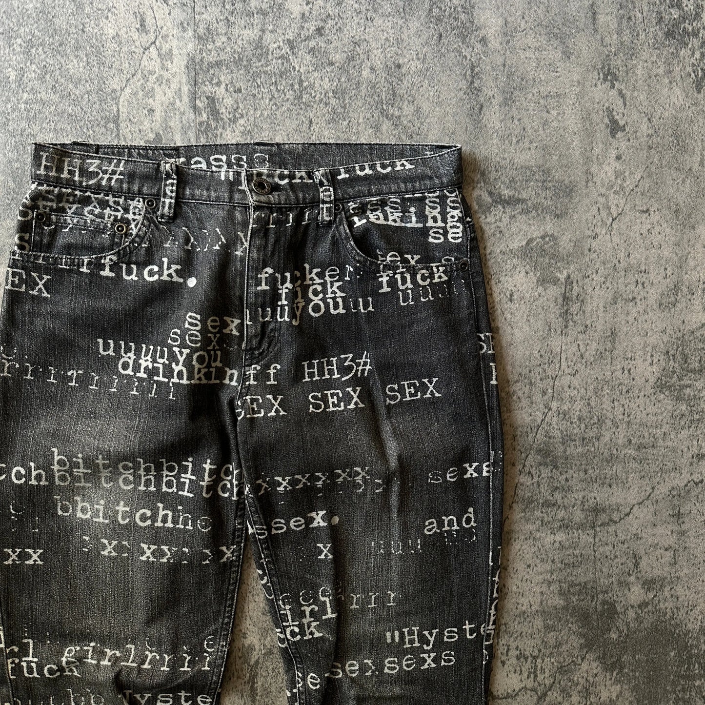 1990s Hysteric Glamour “Typewriter” Denim - 269archive
