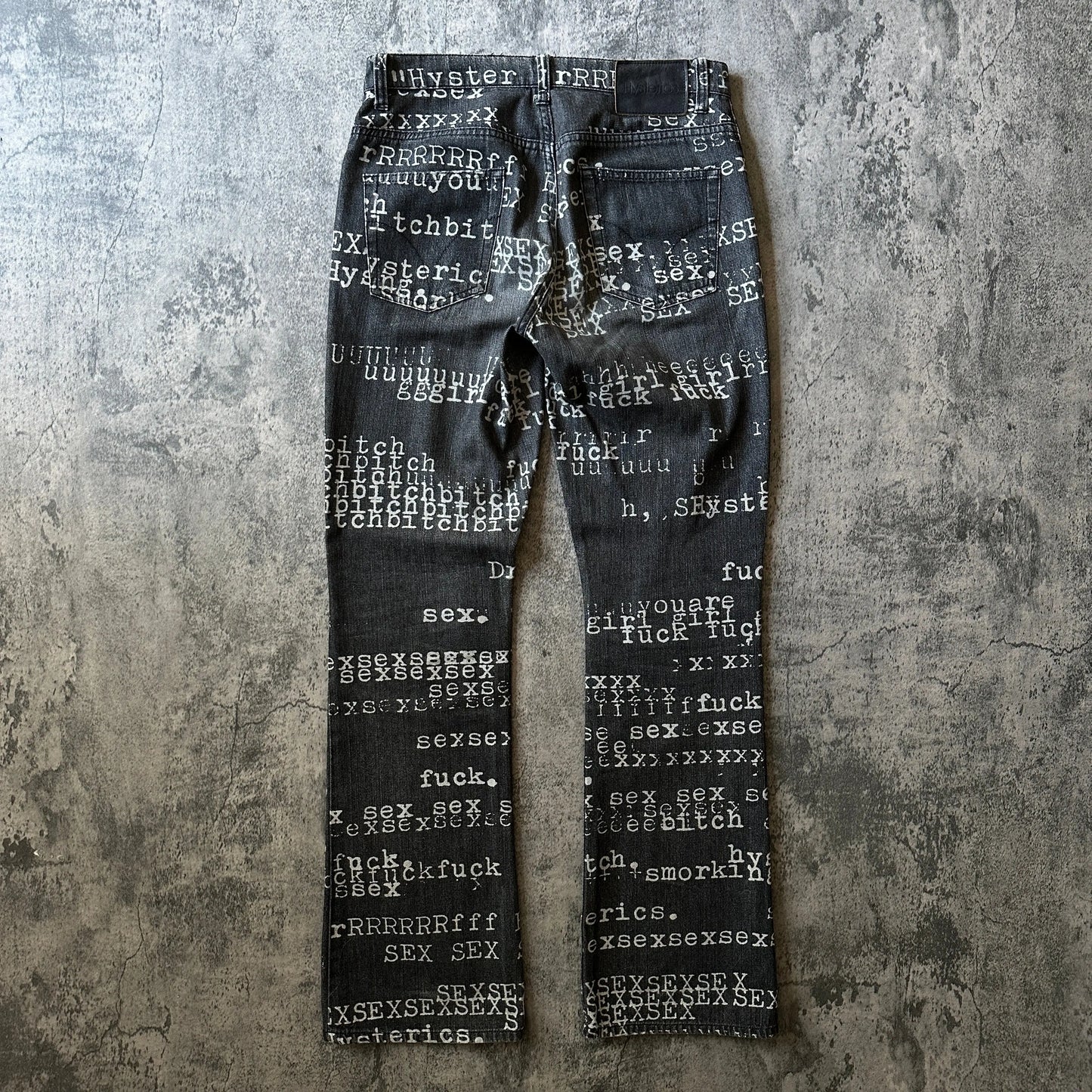 1990s Hysteric Glamour “Typewriter” Denim - 269archive