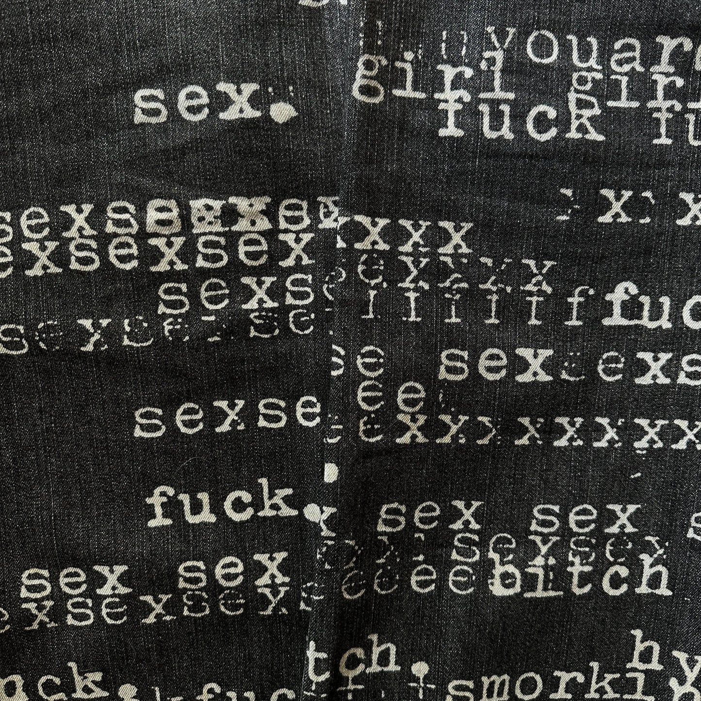 1990s Hysteric Glamour “Typewriter” Denim - 269archive