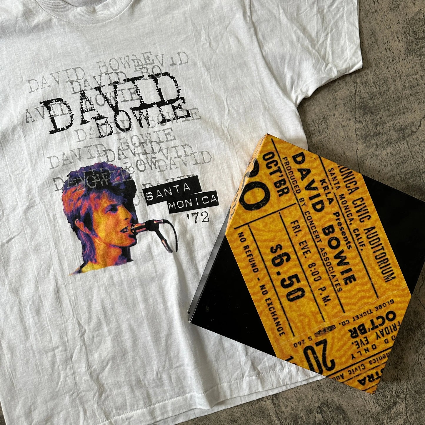1995 David Bowie 1/1000 "Live At Santa Monica '72" Tee + Box Set - 269archive