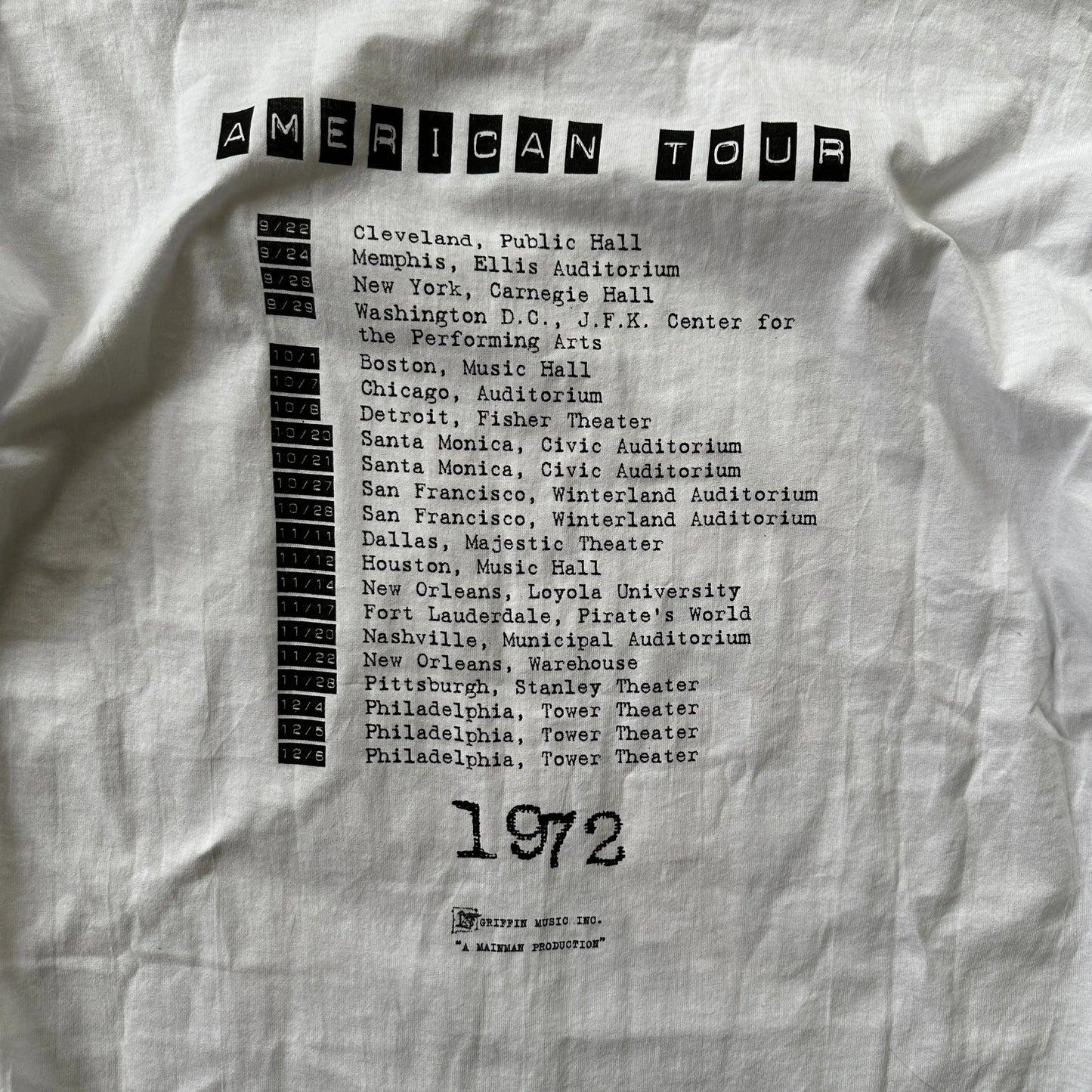 1995 David Bowie 1/1000 "Live At Santa Monica '72" Tee + Box Set - 269archive