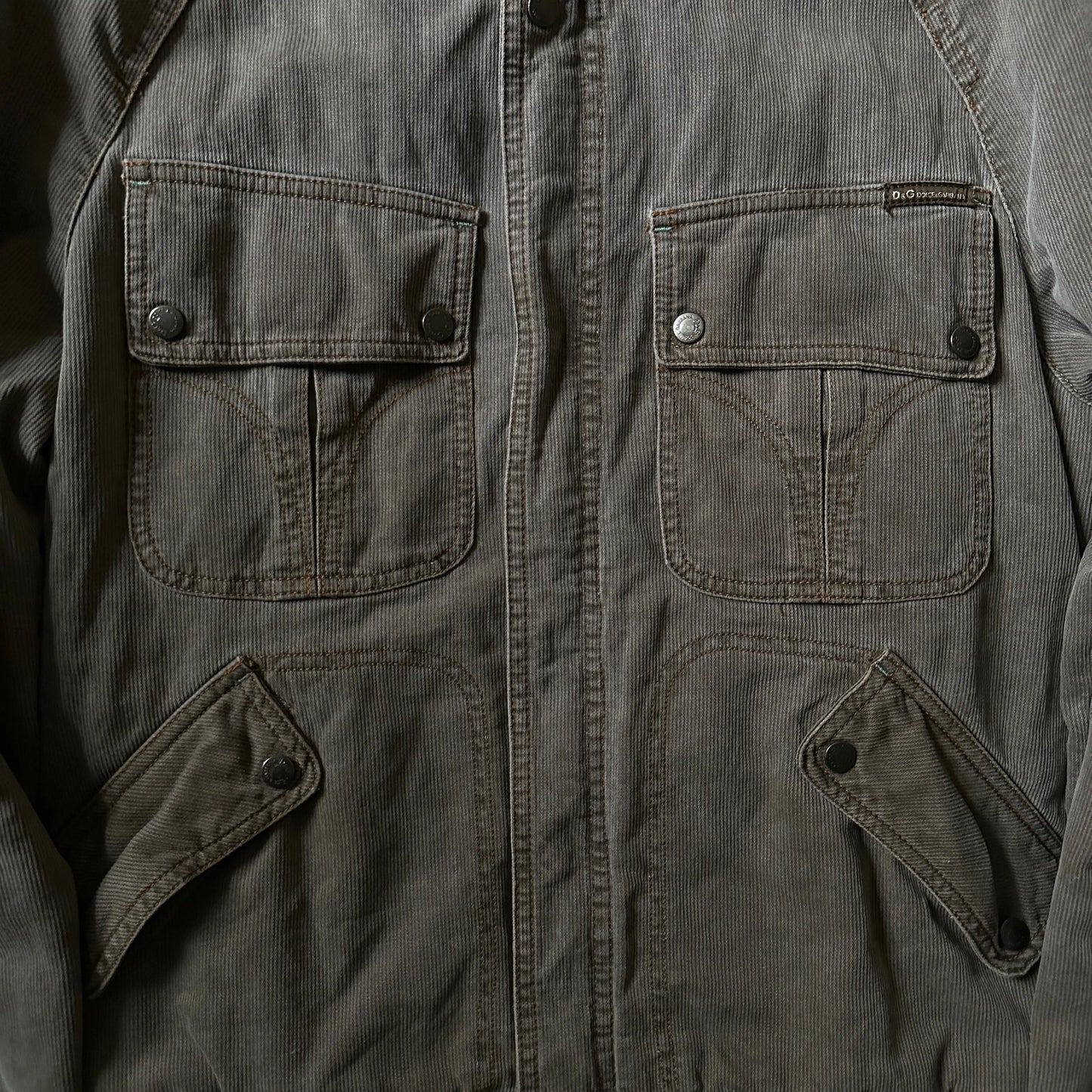 2000s Dolce & Gabbana Multi-Pocket Corduroy Jacket - 269archive