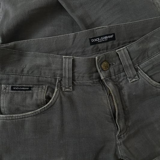 2000s Dolce & Gabbana Olive Bootcut Denim - 269archive
