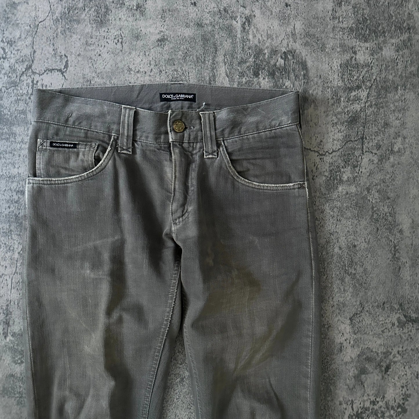 2000s Dolce & Gabbana Olive Bootcut Denim - 269archive