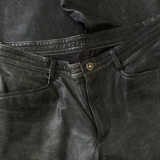 2000s Jean Paul Gaultier “Objet” Faded Calf Leather Pants - 269archive