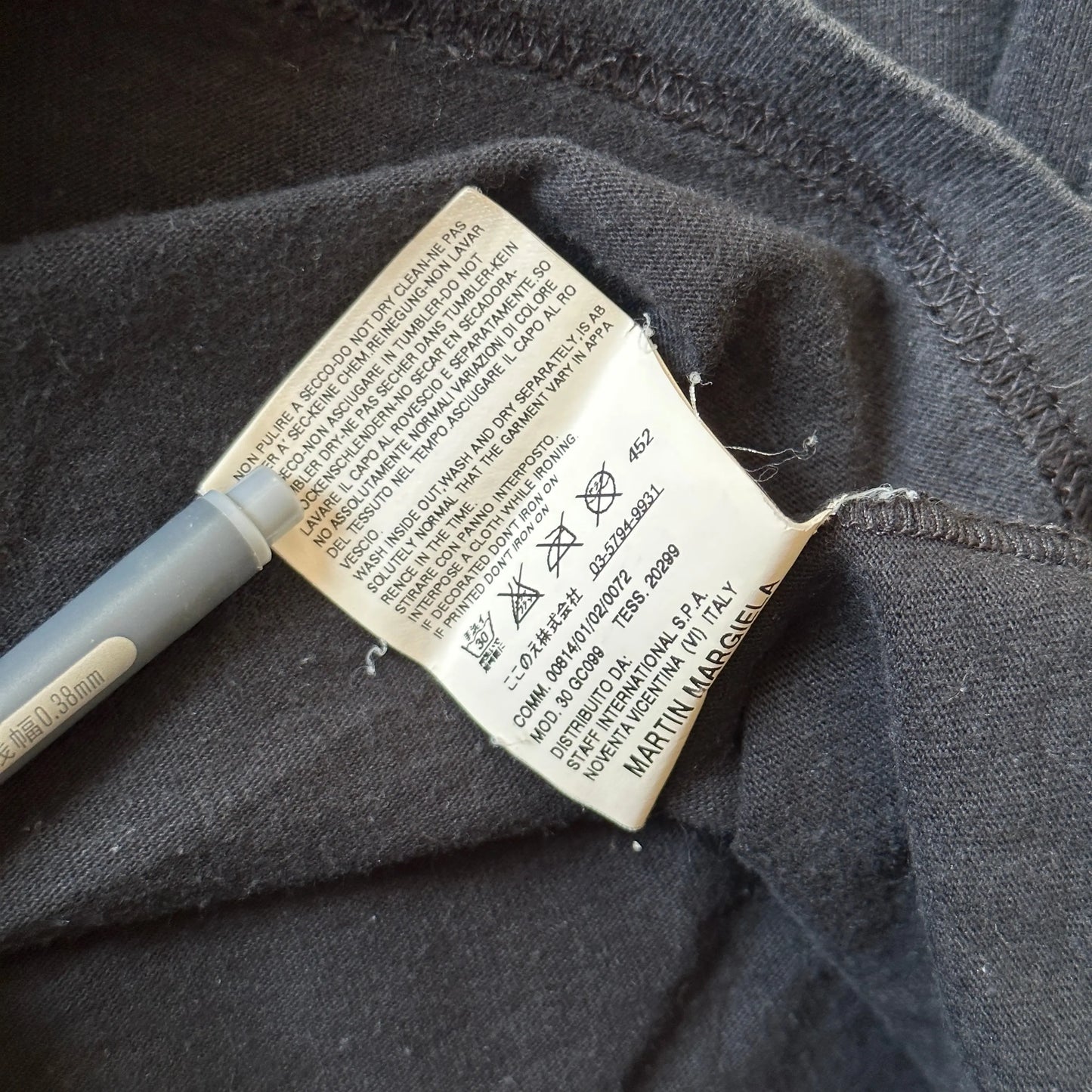 2001 Maison Margiela “AIDS Awareness” Black Tee - 269archive
