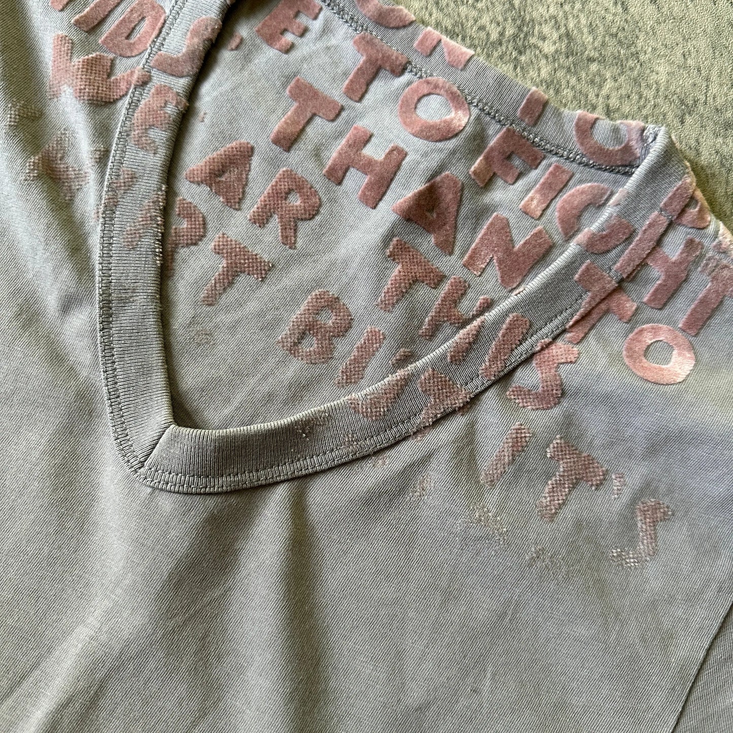 2016 Maison Margiela “AIDS Awareness” Felt Tee - 269archive