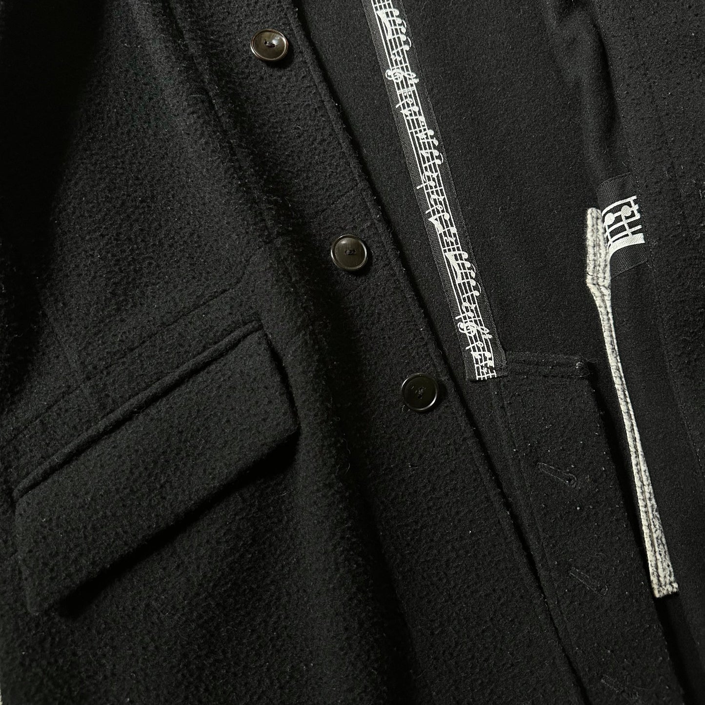 AW07 ‘Music Note’ Boiled Wool Overcoat Coats & Jackets 269archive