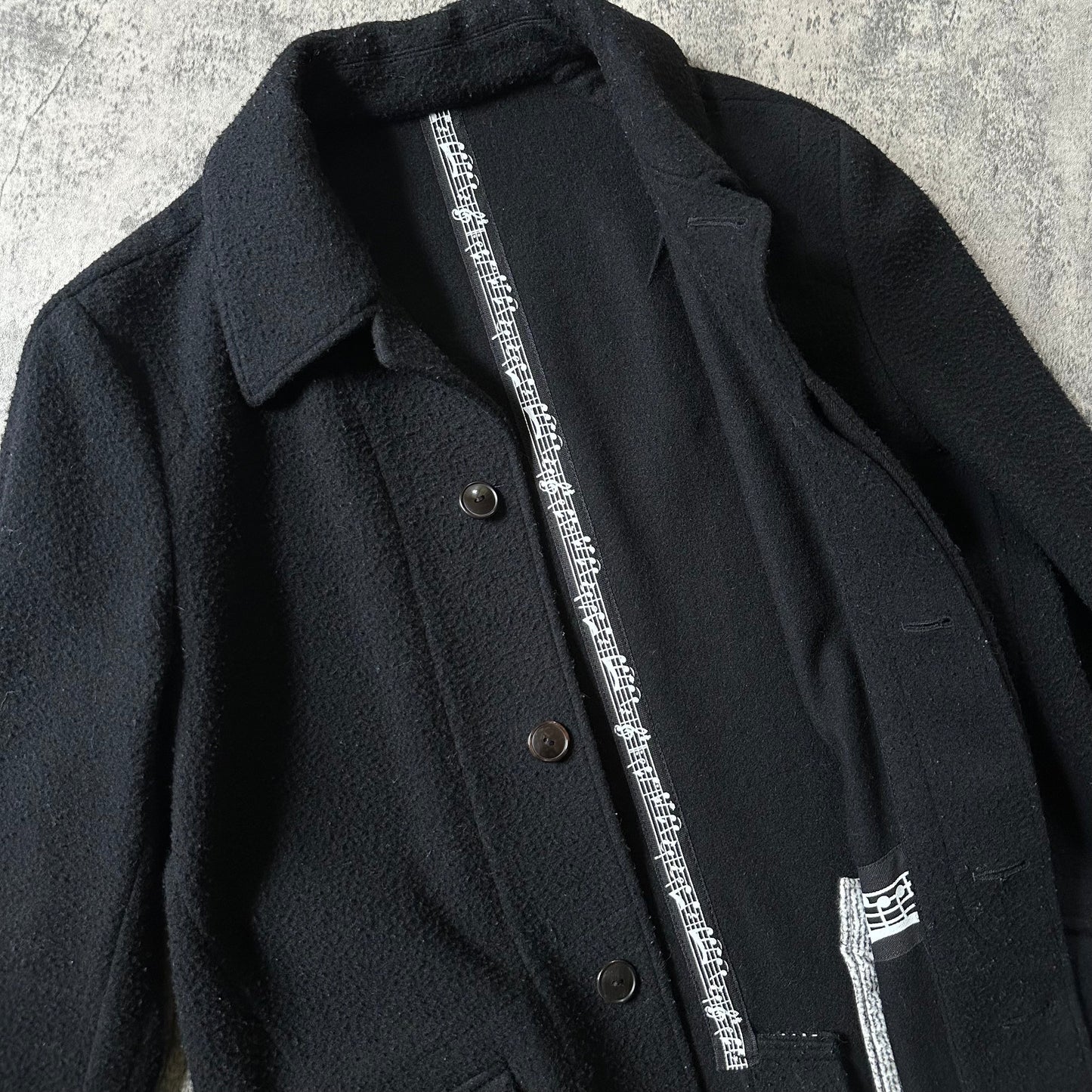 AW07 ‘Music Note’ Boiled Wool Overcoat Coats & Jackets 269archive