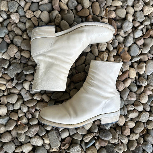 986 Horse Leather Back Zip Boots Shoes 269archive