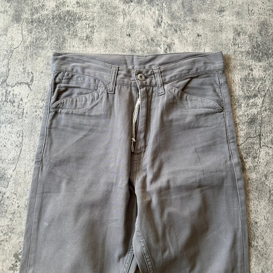 AW15 Grey Cotton Shell Tapered Pants Pants 269archive