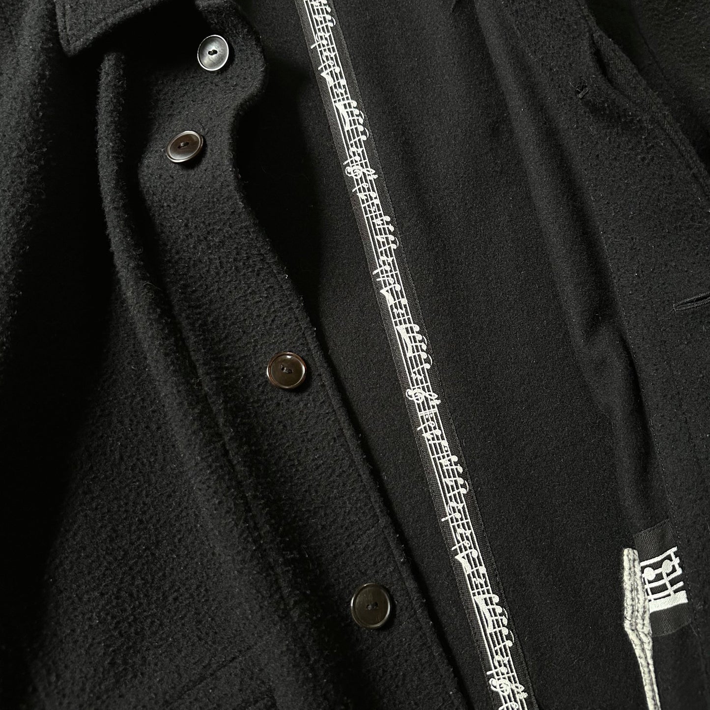 AW07 ‘Music Note’ Boiled Wool Overcoat Coats & Jackets 269archive