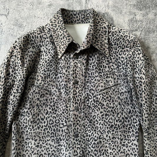 ‘Leopard Print’ Leather Western Shirt 269archive