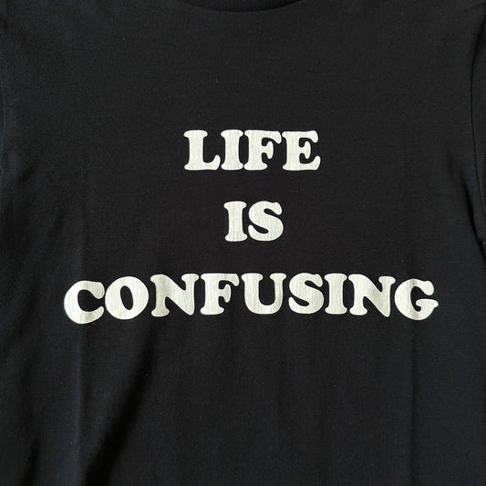 AW03 Number (N)ine “Life Is Confusing” Slogan Tee - 269archive