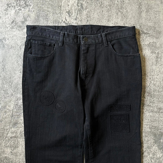 AW04 Number (N)ine “Give Peace a Chance” Patch Denim - 269archive