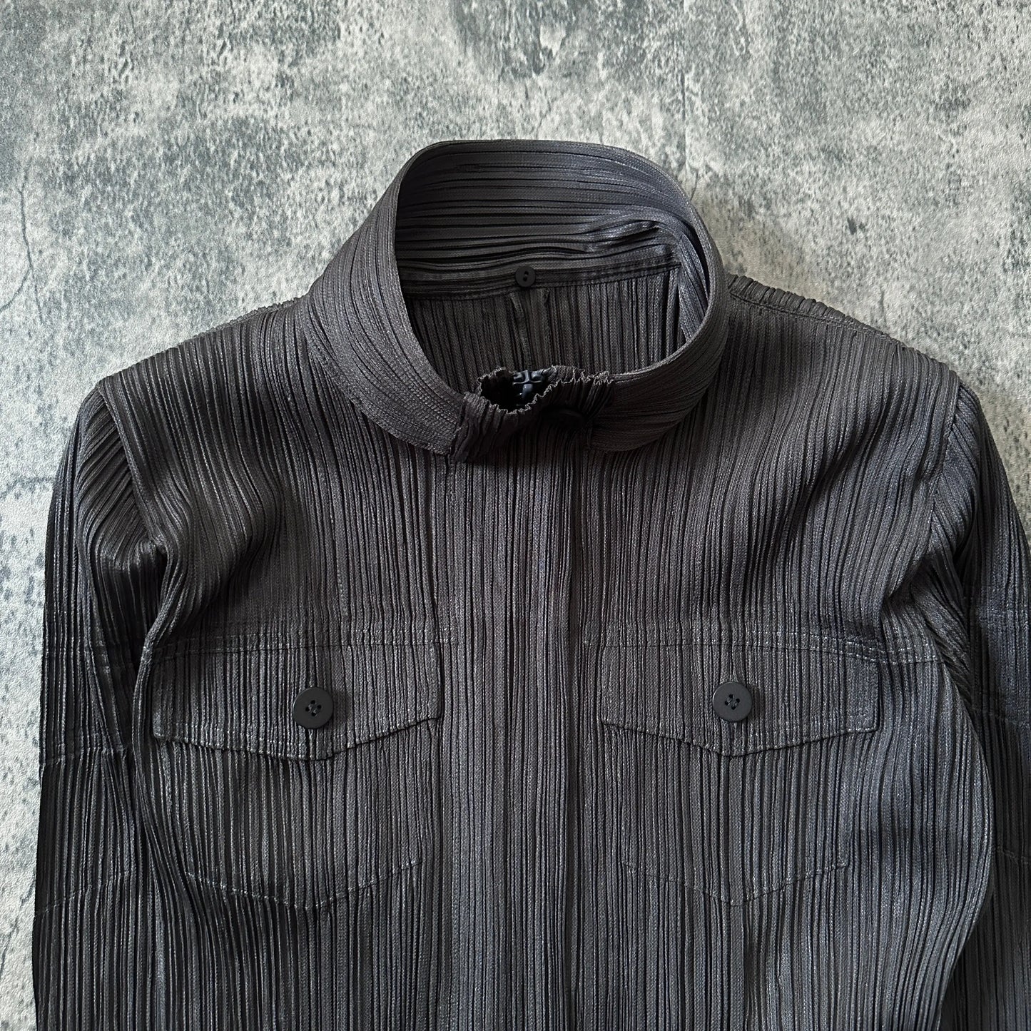 AW06 Issey Miyake Pleats Please “Detachable Fur” Pleated Jacket - 269archive