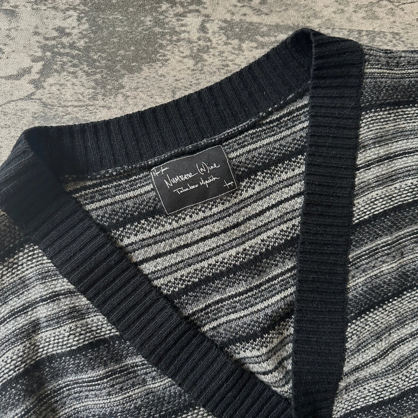 AW07 Number (N)ine Striped Cardigan - 269archive