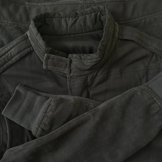 AW09 Rick Owens “Crust” Blistered Lamb Leather Pilot F-1 Jacket - 269archive