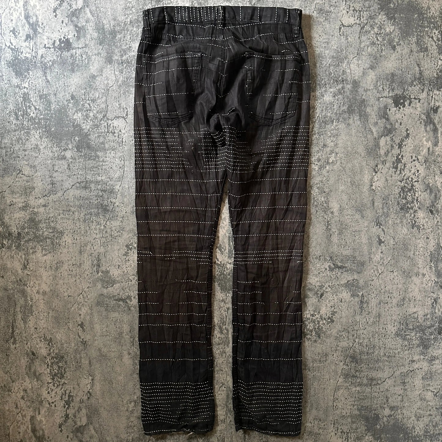 AW11 Runway Issey Miyake “Boro Stitched” APOC Pants - 269archive