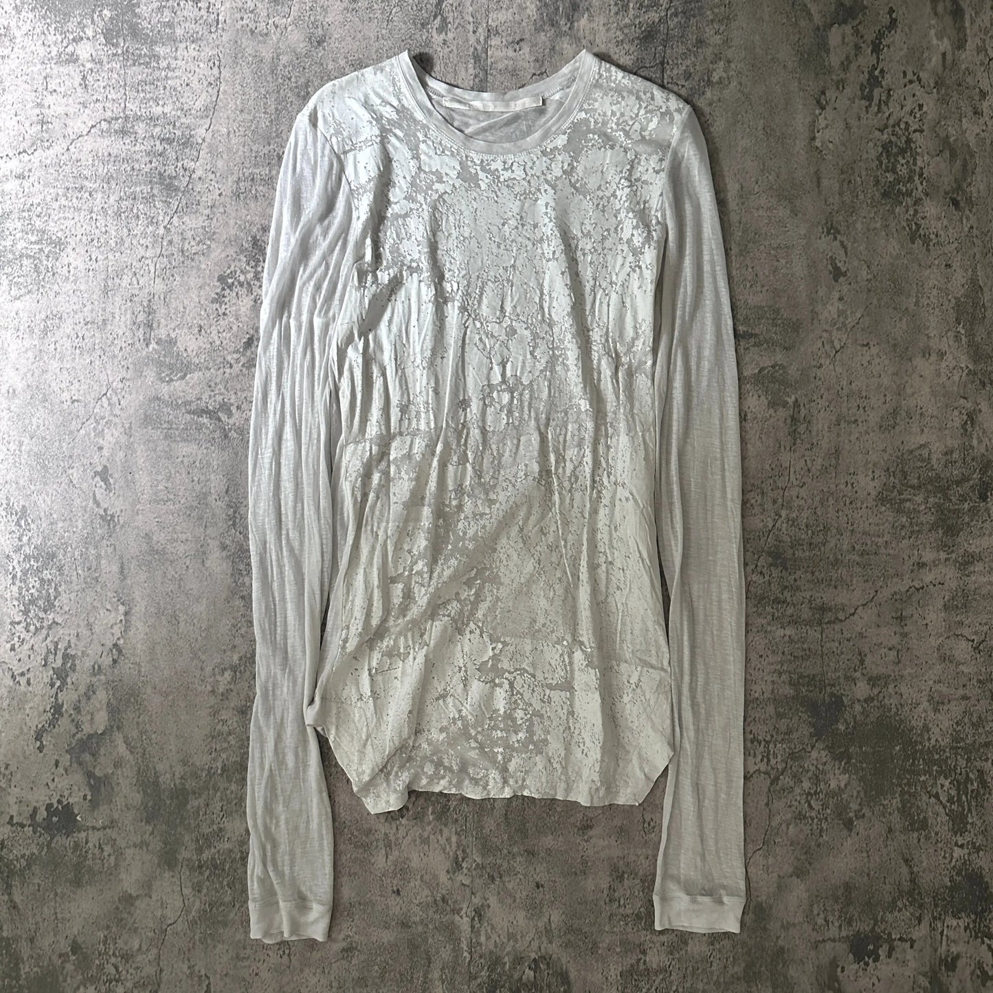 AW15 Julius “Cracked Paint” Mesh Long Sleeve - 269archive