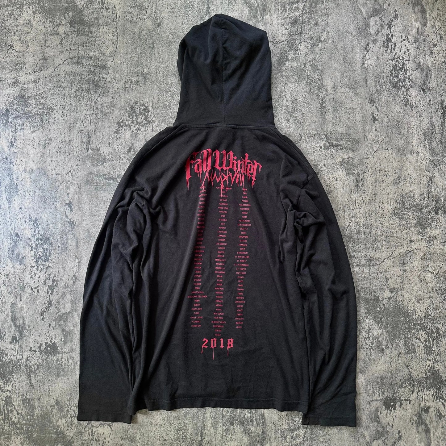 AW18 Vetements “Metal Tour” Oversized Hoodie - 269archive