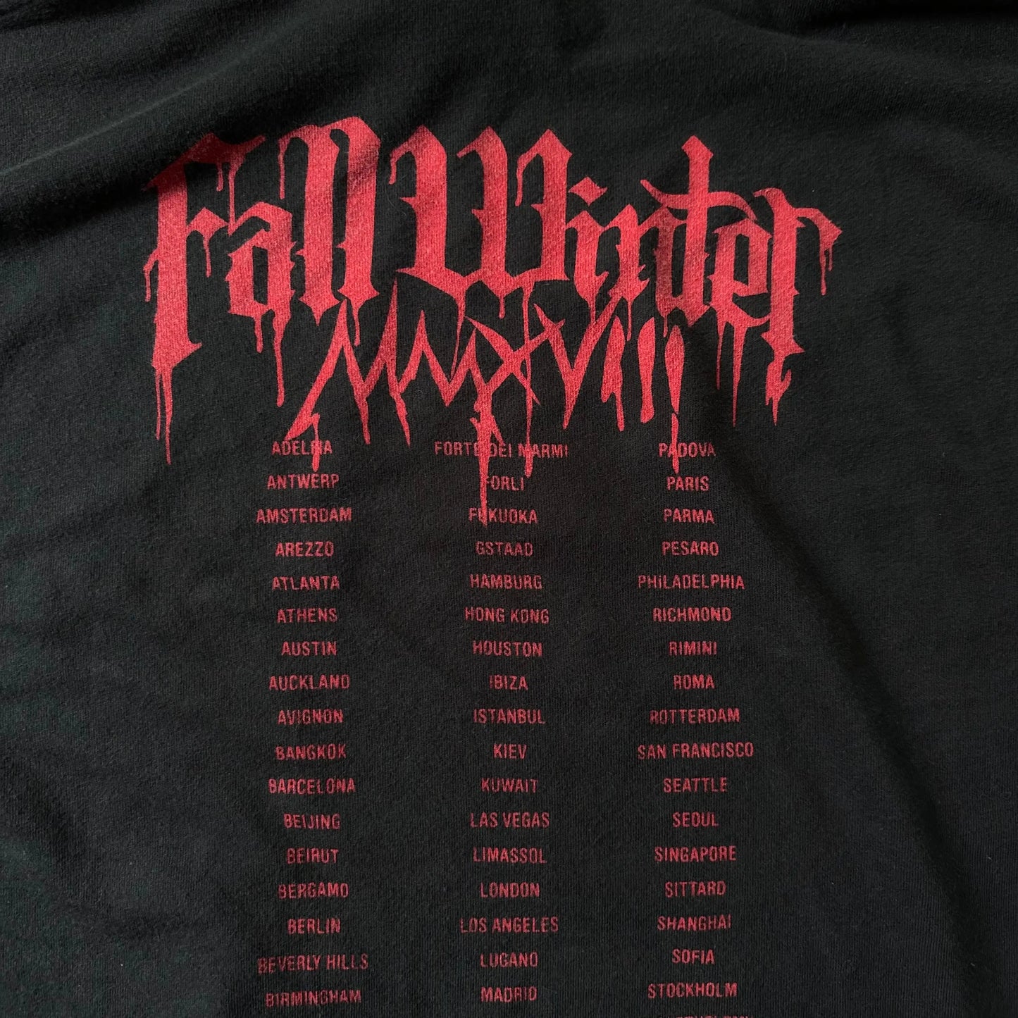 AW18 Vetements “Metal Tour” Oversized Hoodie - 269archive
