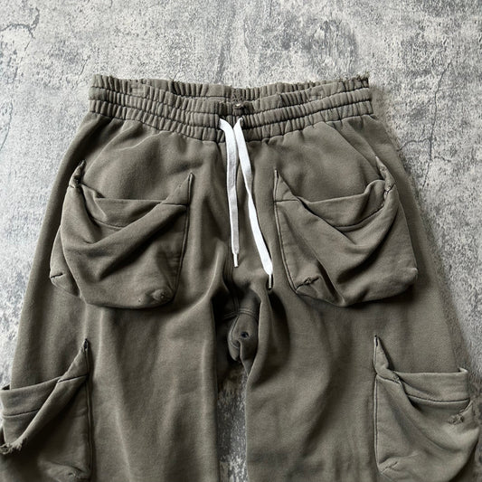 SS05 “Nightcrawler” Distressed Cargo Capri Shorts Pants 269archive