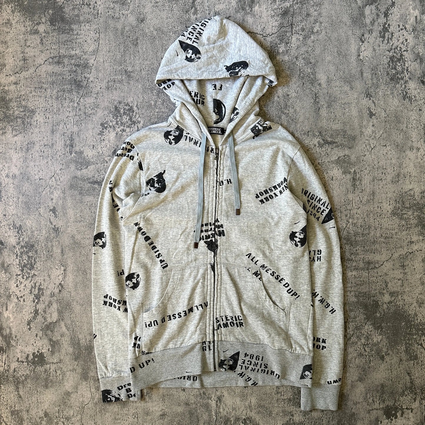 Hysteric Glamour “All Messed Up” Zip-Up - 269archive
