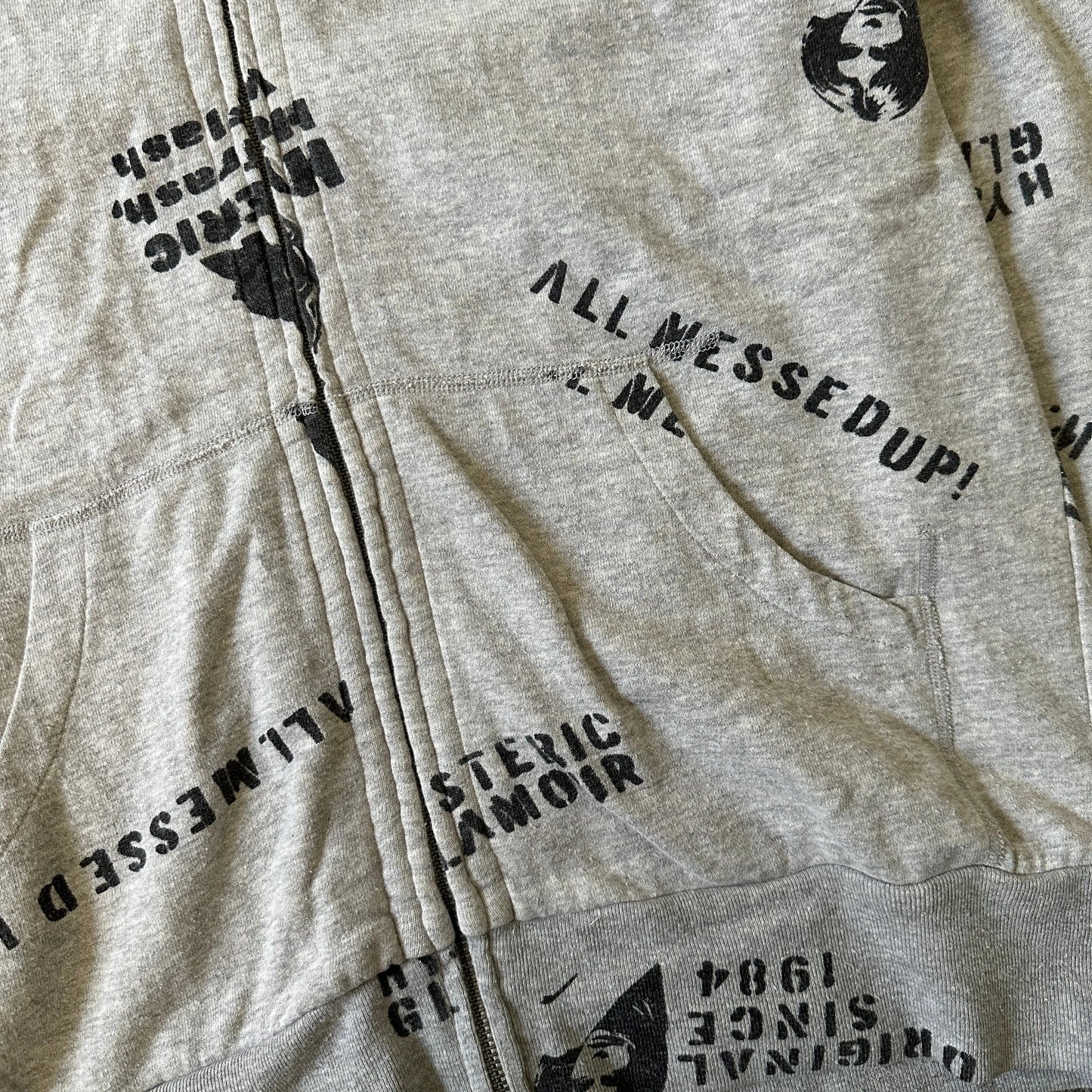 Hysteric Glamour “All Messed Up” Zip-Up - 269archive