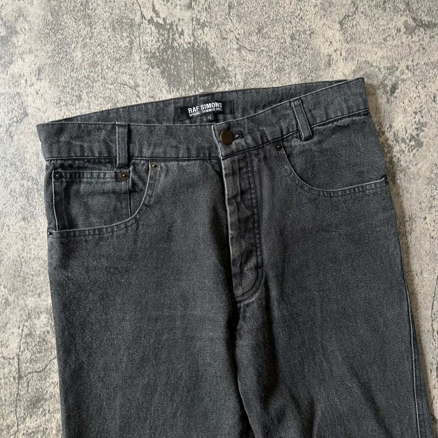 SS05 “History of My World” Washed Charcoal Denim Pants 269archive
