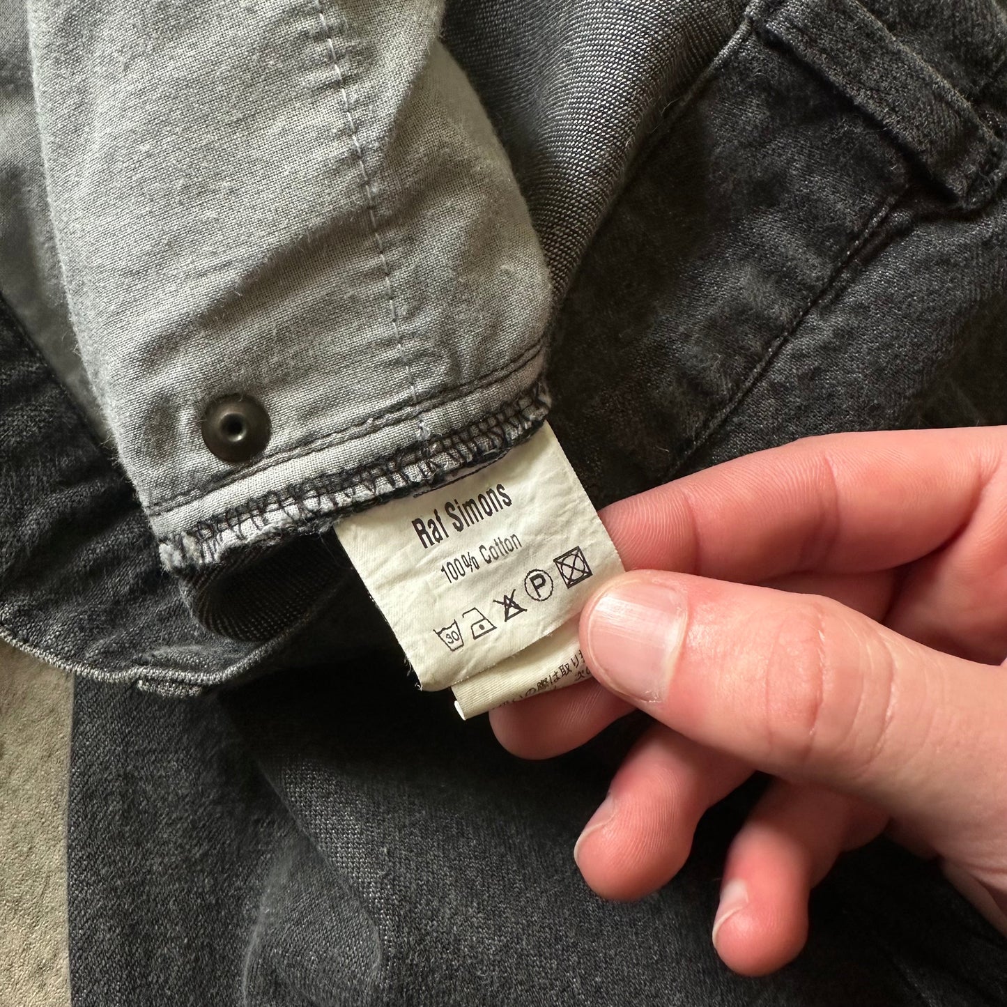 SS05 “History of My World” Washed Charcoal Denim Pants 269archive
