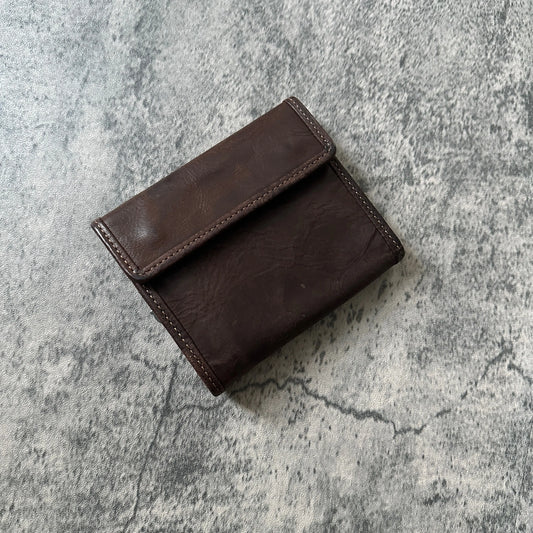 Isamu Katayama Backlash “Button-Snap” Leather Wallet - 269archive