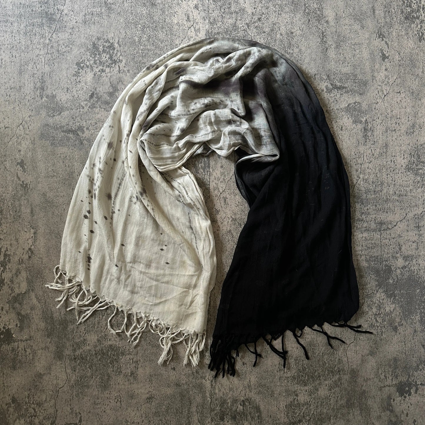 L.G.B. “Burn & Ash” Fringe Scarf - 269archive