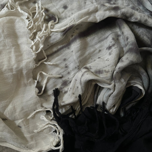 L.G.B. “Burn & Ash” Fringe Scarf - 269archive