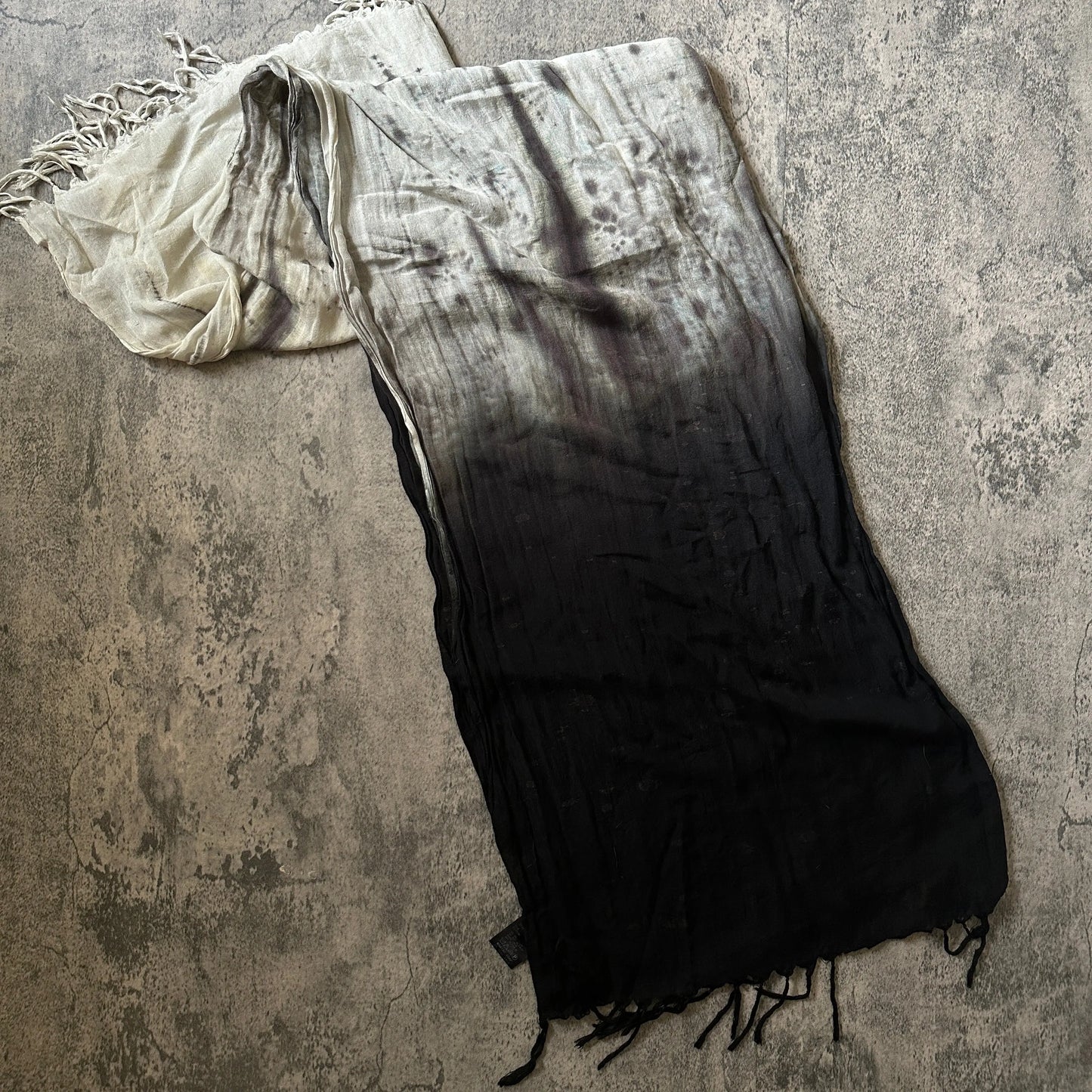 L.G.B. “Burn & Ash” Fringe Scarf - 269archive