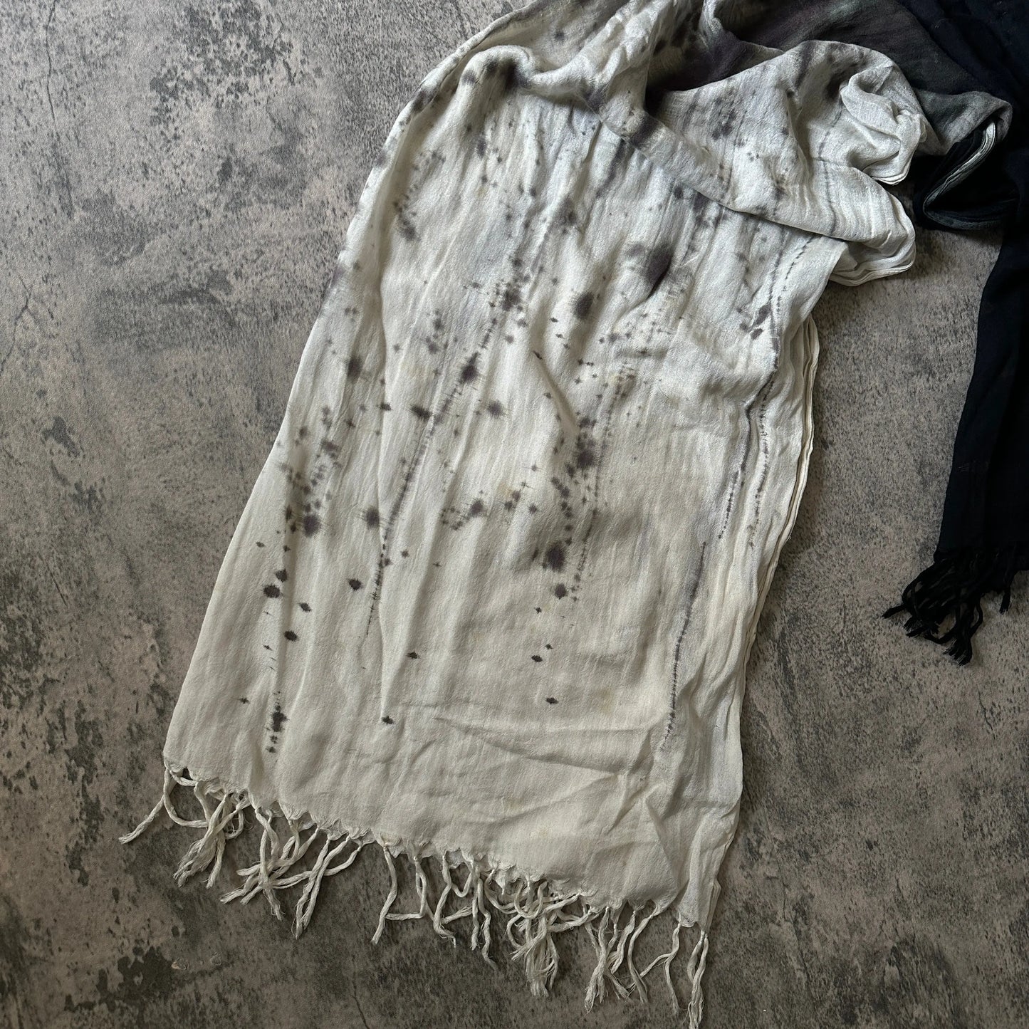 L.G.B. “Burn & Ash” Fringe Scarf - 269archive