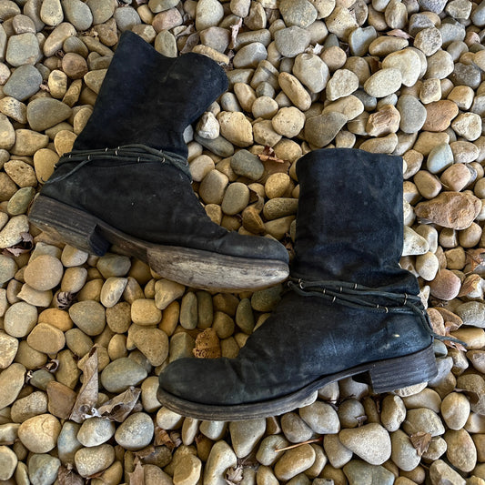 M.A+ by Maurizio Amadei “SW 1R2” Reverse Calf Leather Boots - 269archive