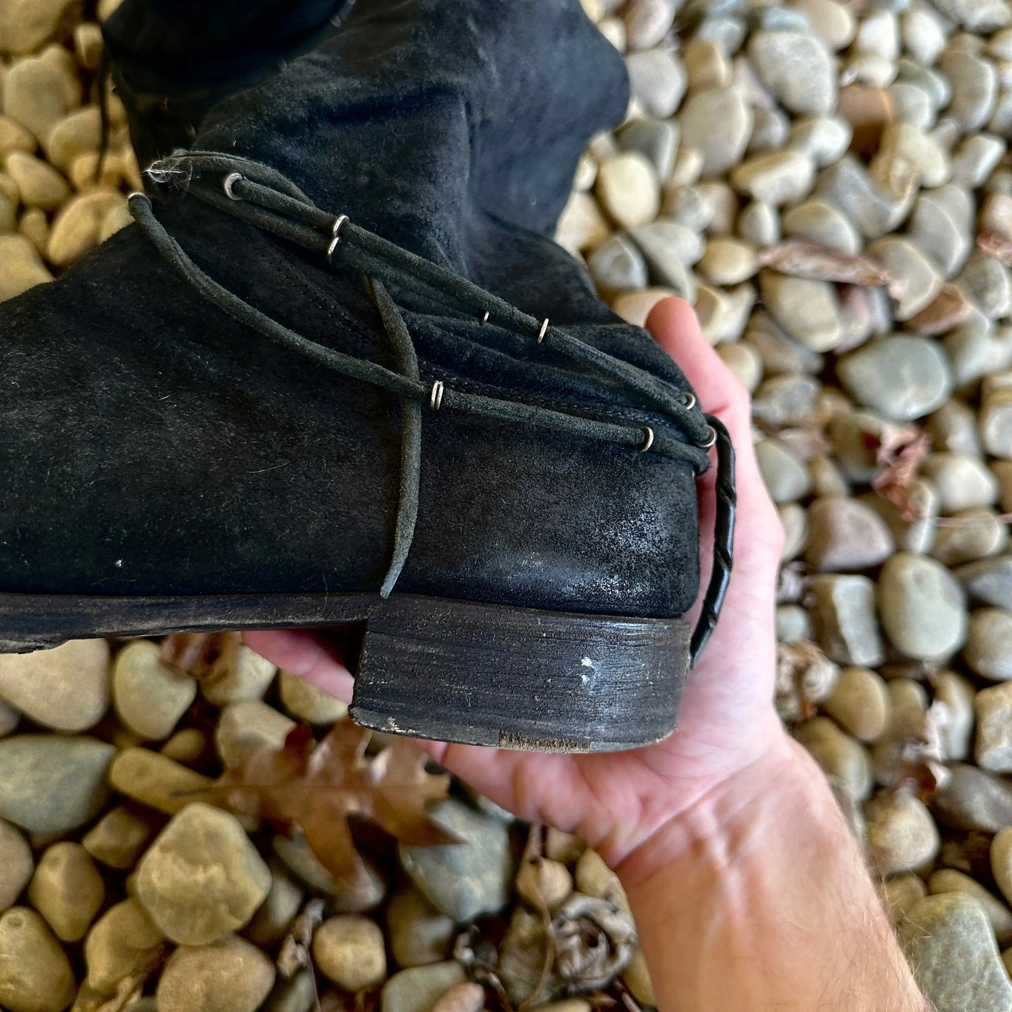 M.A+ by Maurizio Amadei “SW 1R2” Reverse Calf Leather Boots - 269archive
