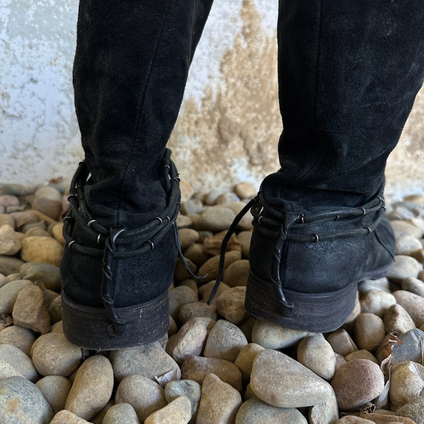 M.A+ by Maurizio Amadei “SW 1R2” Reverse Calf Leather Boots - 269archive