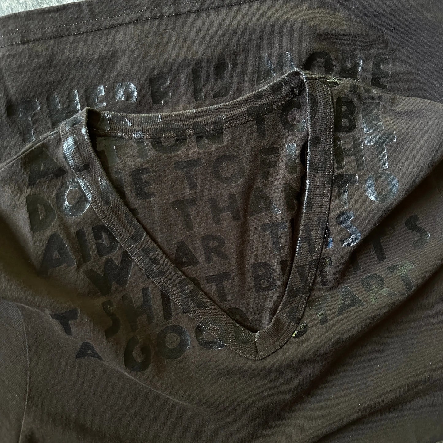 Maison Margiela “AIDS Awareness” Brown/Black Tee - 269archive