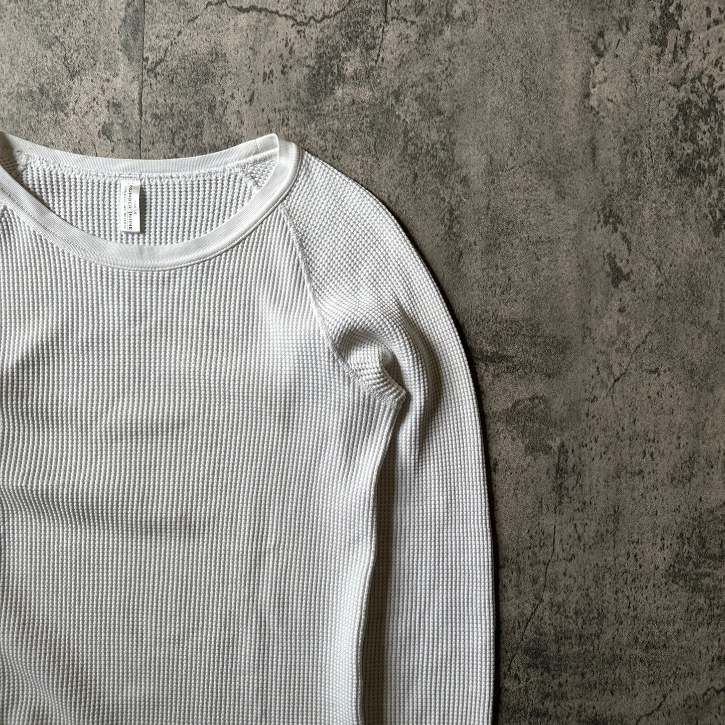 SS02 Number (N)ine Waffle Knit Long Sleeve - 269archive