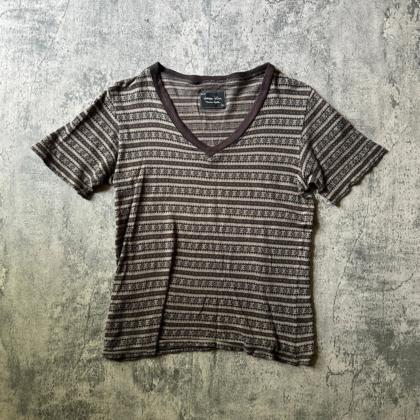 SS08 Number (N)ine "Birds" V-Neck Tee - 269archive