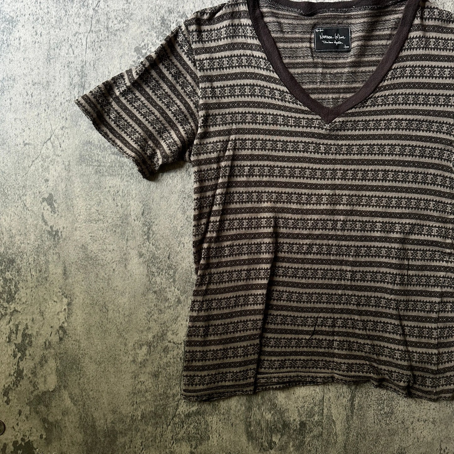 SS08 Number (N)ine "Birds" V-Neck Tee - 269archive