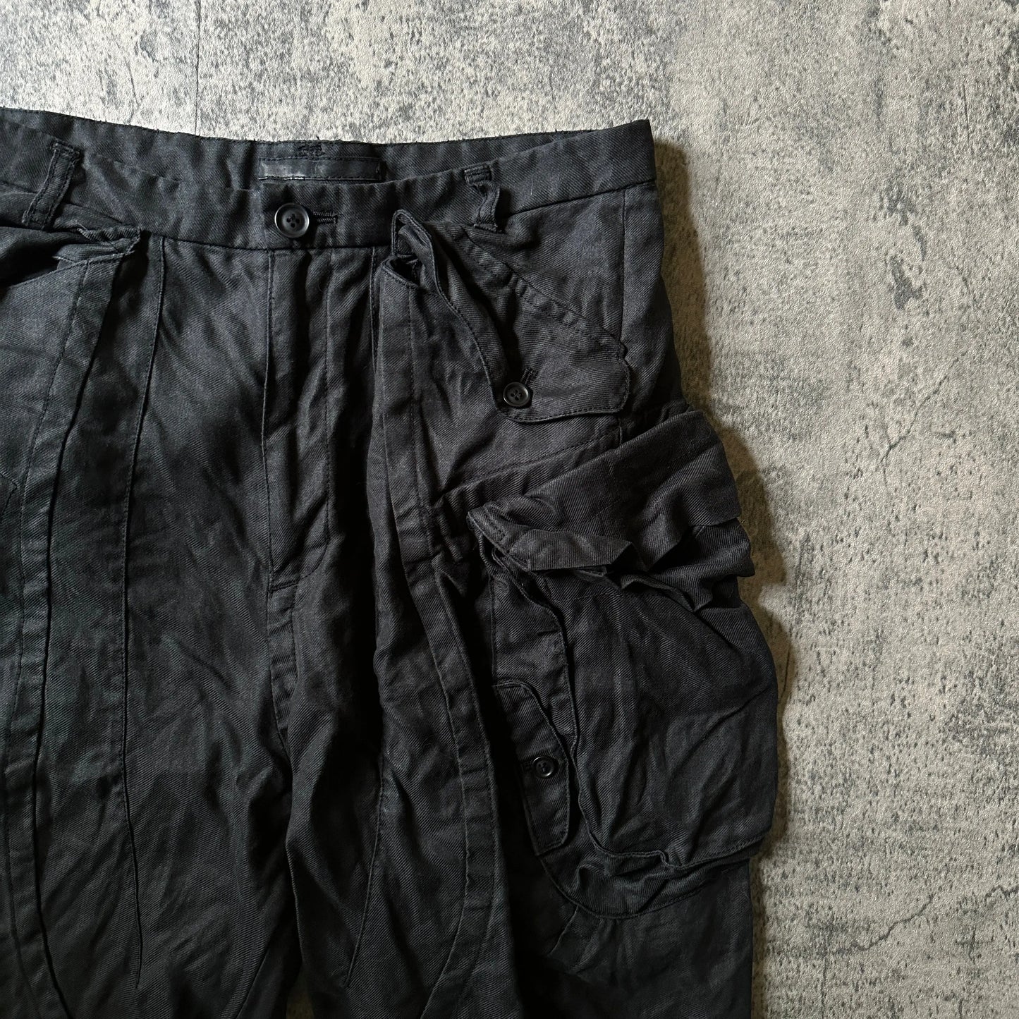 SS12 Julius_7 “Bumboo Twill” Gas Mask Cargo Shorts - 269archive