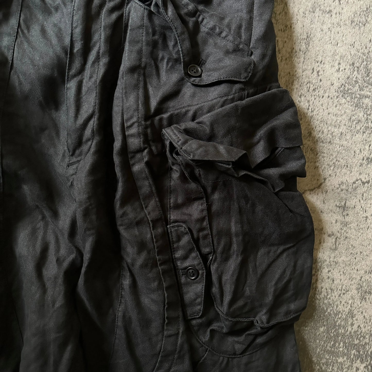 SS12 Julius_7 “Bumboo Twill” Gas Mask Cargo Shorts - 269archive