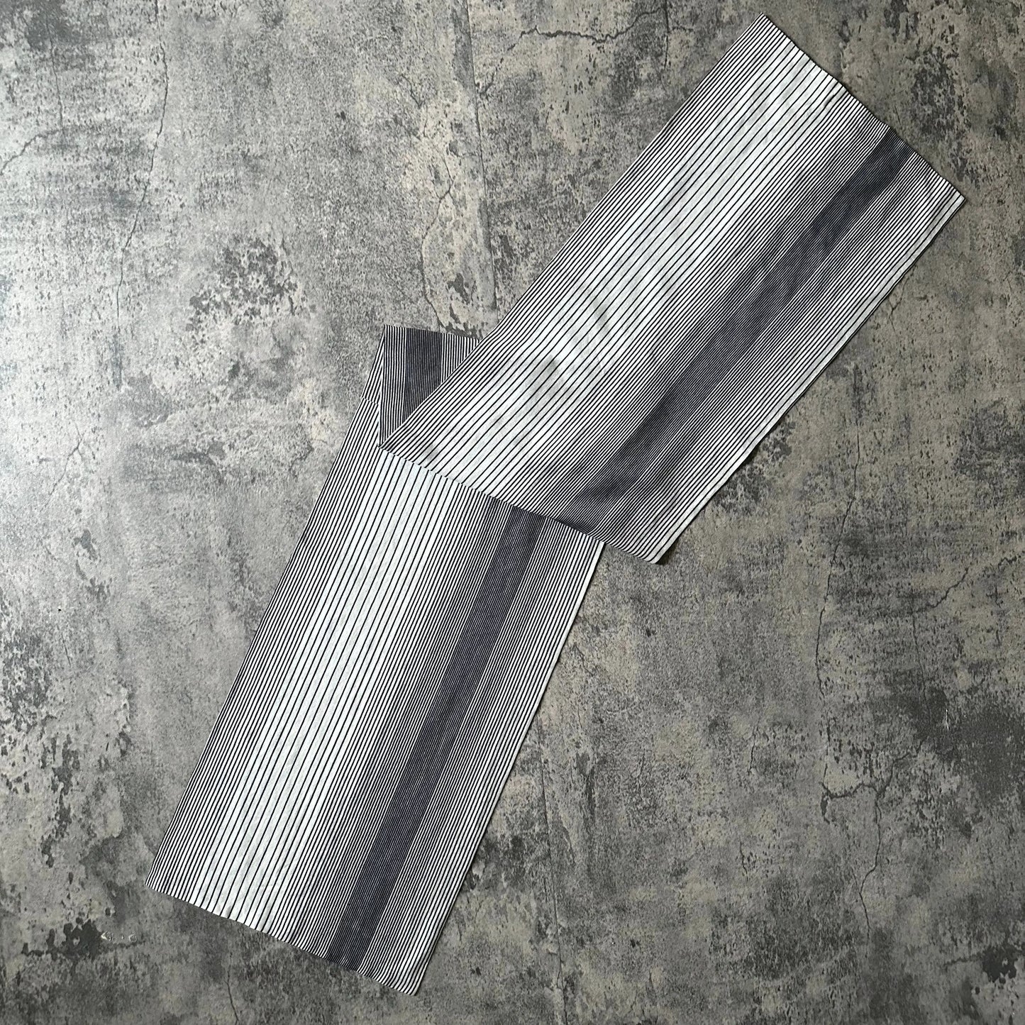 SS2002 Raf Simons Striped Cotton Scarf - 269archive