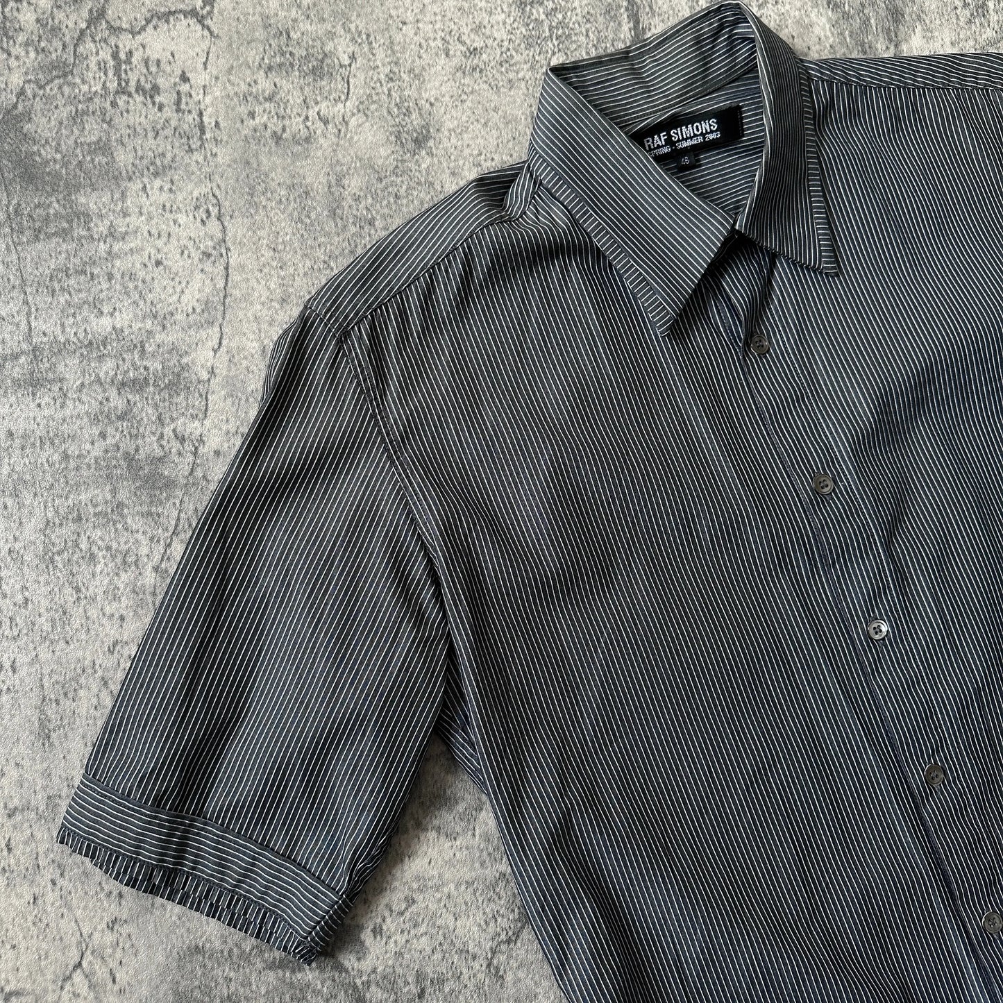 SS2003 Raf Simons “Consumed” Striped Silk Shirt - 269archive